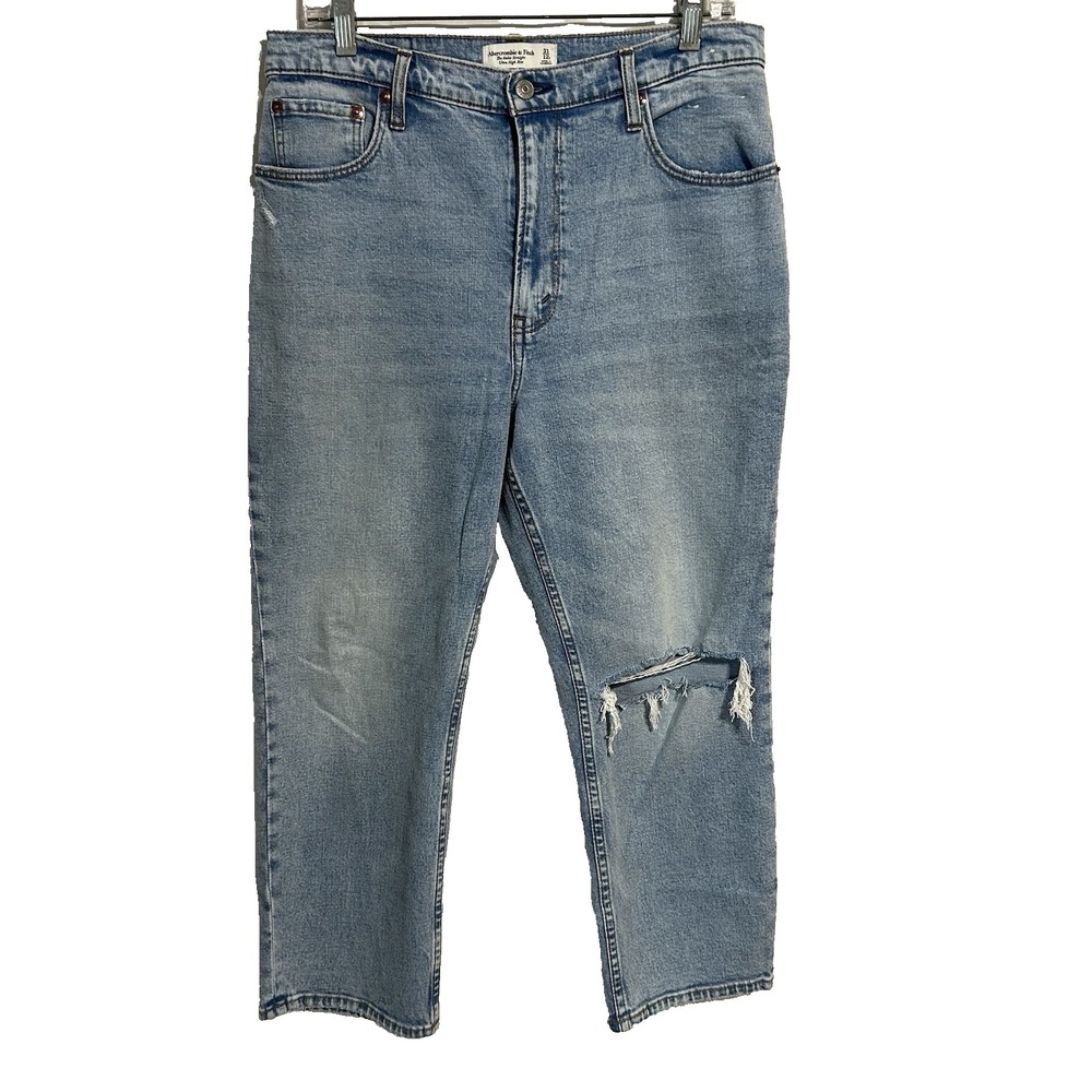 Abercrombie & Fitch Women Lot‎ of 3 Ankle Straight Ultra High Rise Jeans 31 12 S